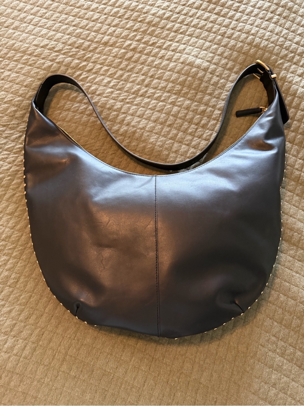 Madewell the essential curve shoulder bag with metal details